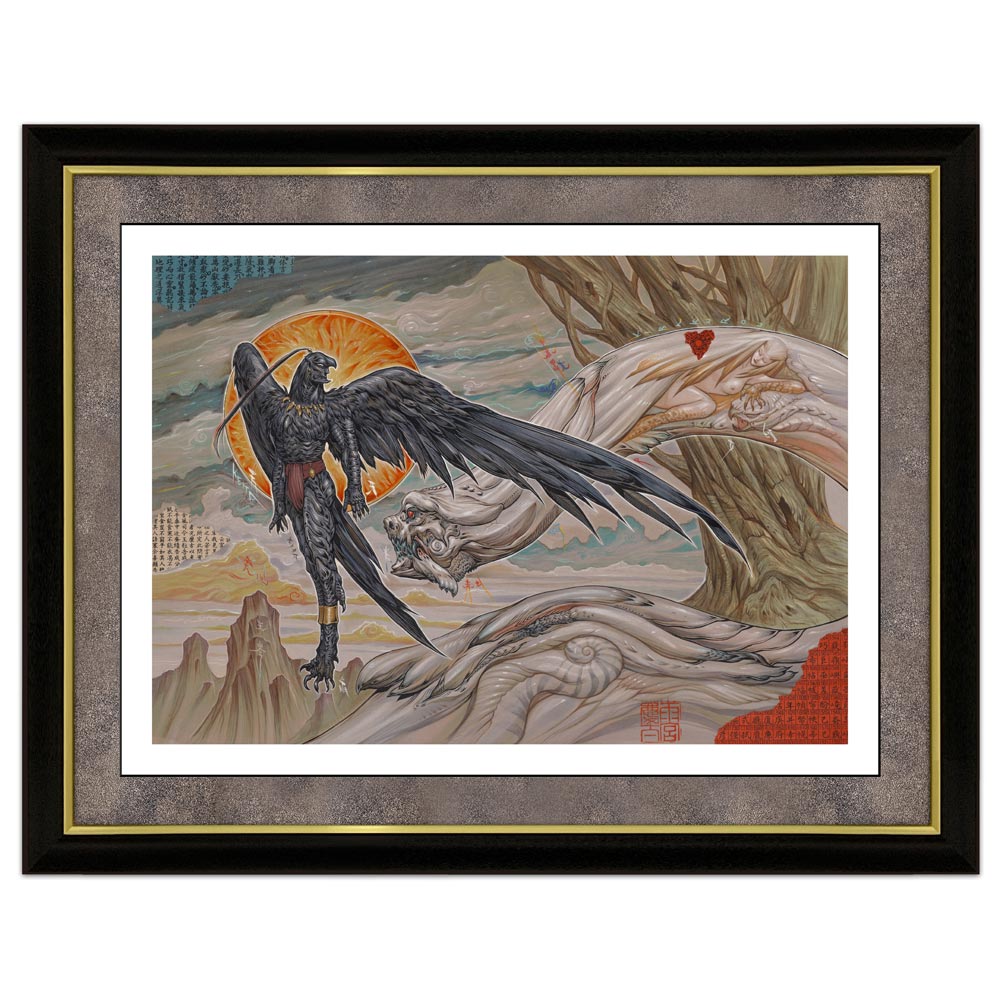 直筆サイン入り複製原画【キバクロウ】